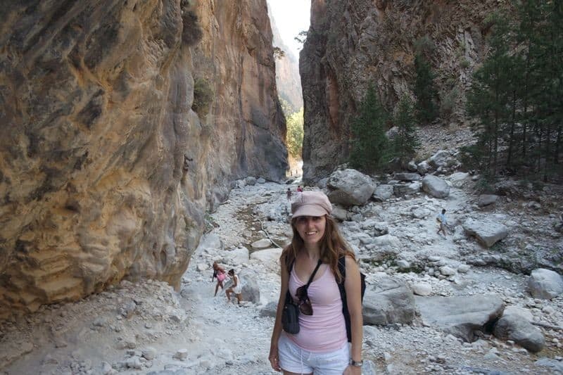 at the iron gates Samaria Gorge