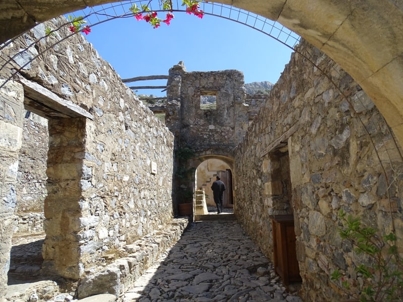 the abandoned (kato) Preveli Monastery