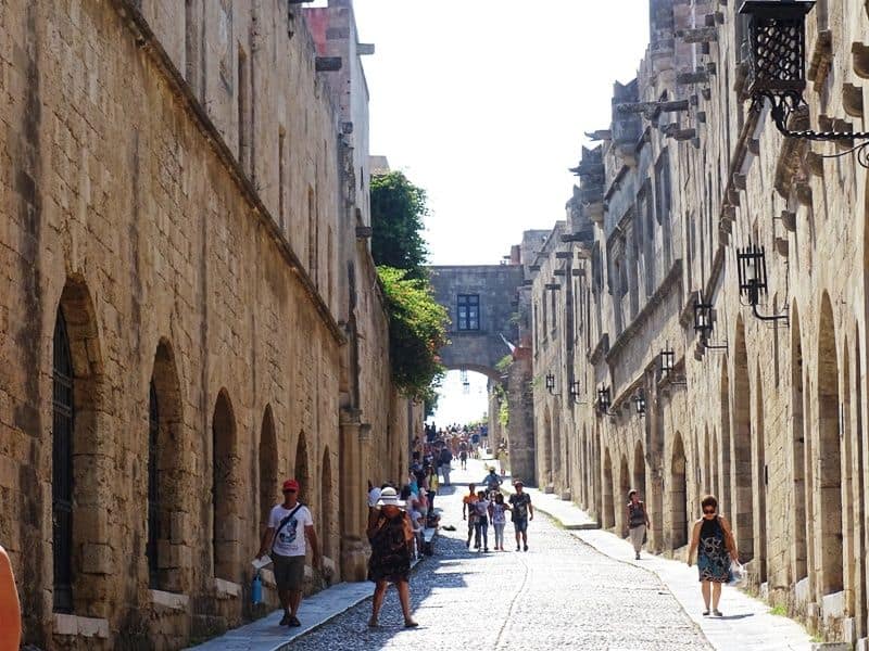 The street of Knights Rhodes