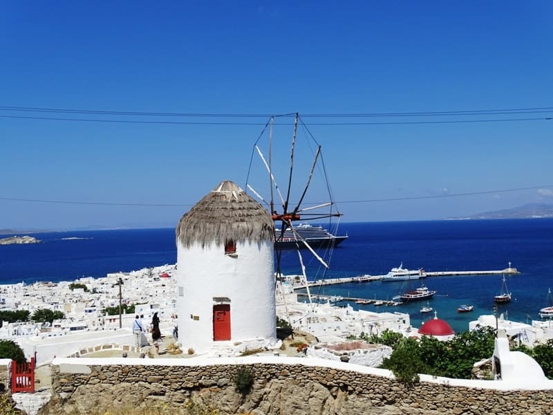 Mykonos from above