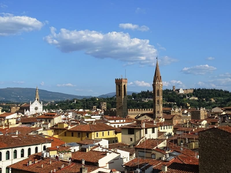 view of Florence from Giotto's Campanile