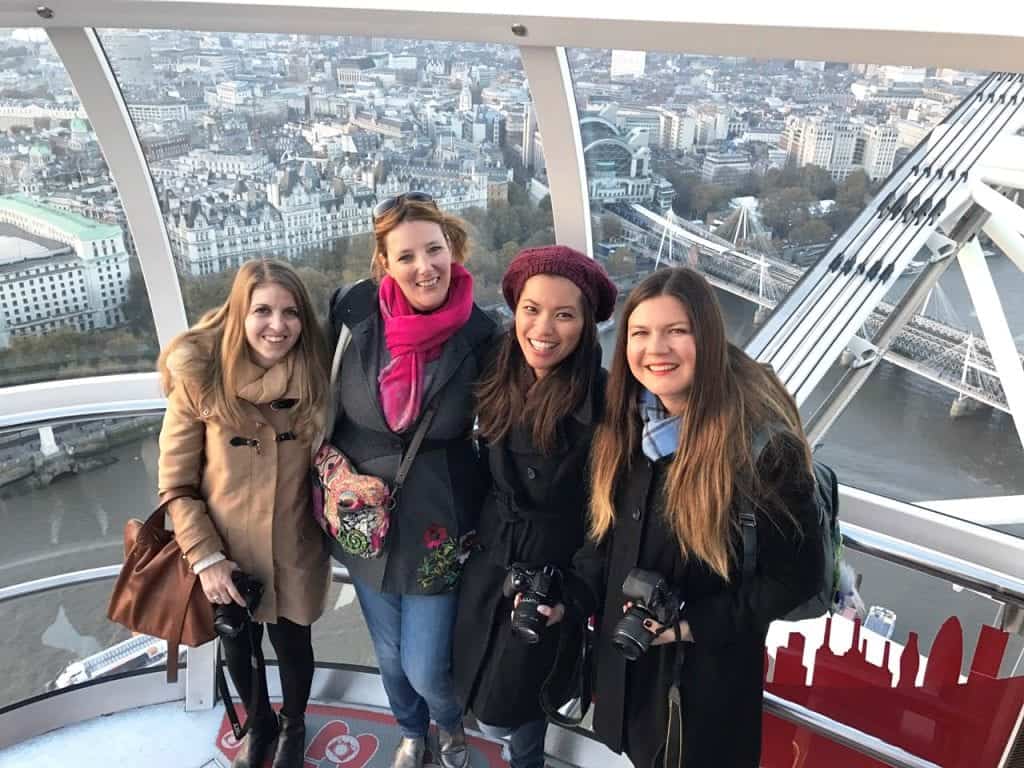 Elena, Marissa, Rebecca and myself at the London Eye