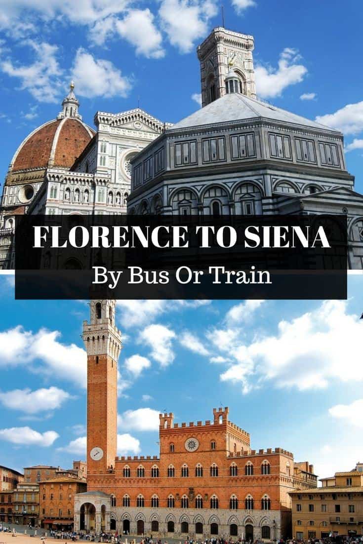 All the information you need on how to get from Florence to Siena by bus and train. Click through to read more