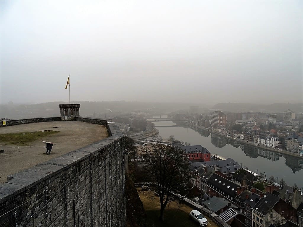 view from the citadel of Namur