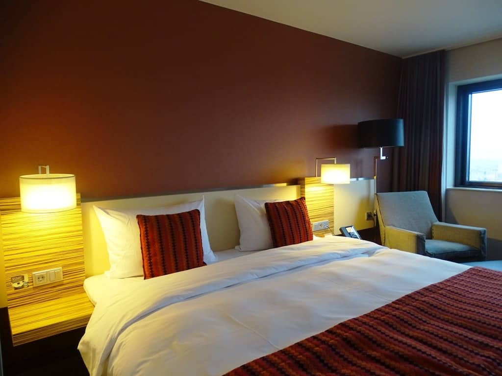 our executive room at the Mövenpick Hotel Amsterdam