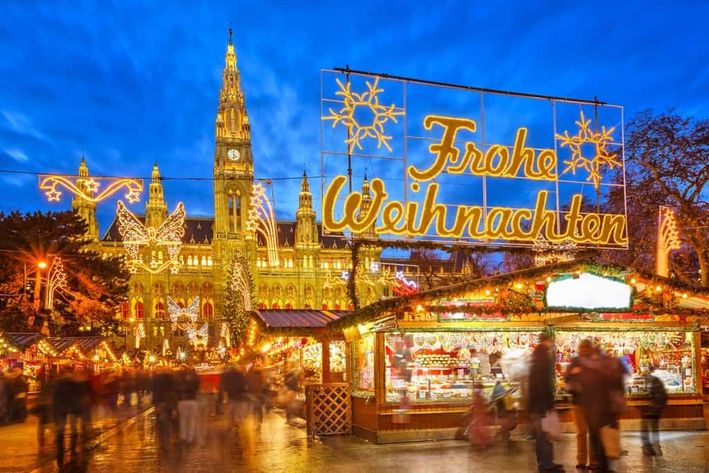 Traditional christmas market in Vienna -Christmas Markets in Austria