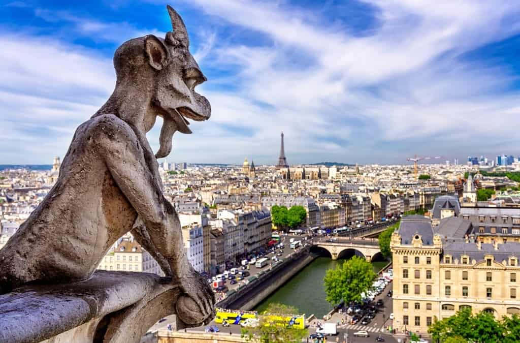 Gargoyle on Notre Dame -Two days in Paris