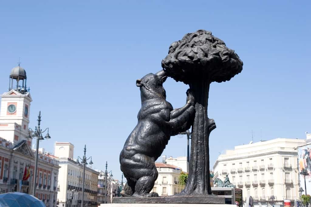 Symbol of Madrid in Puerta del Sol -3 days in Madrid what to do and see