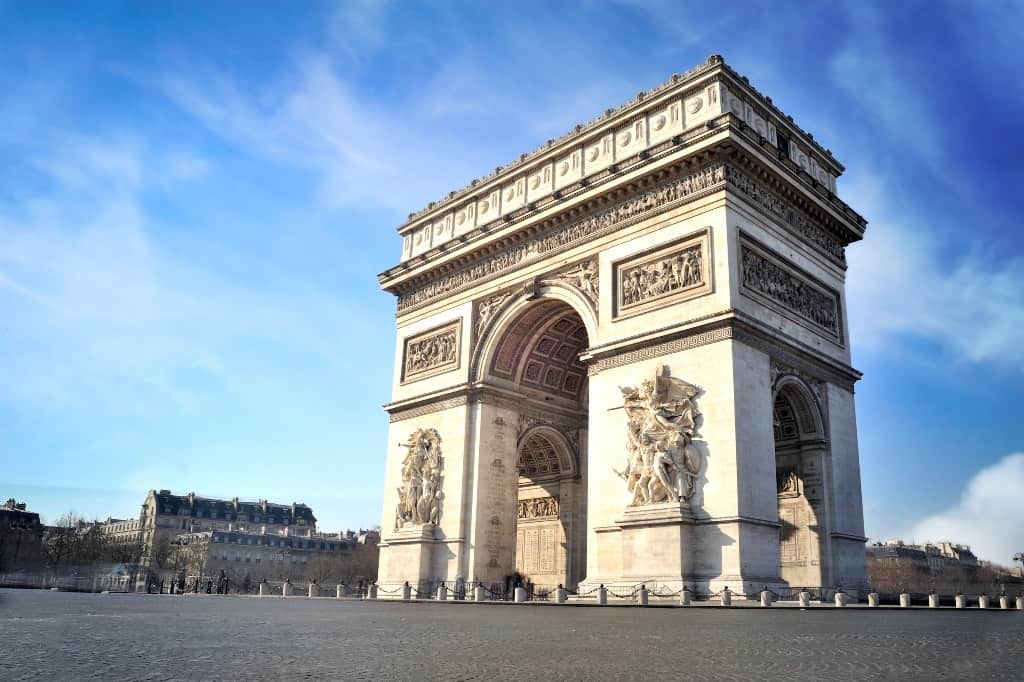 Arc de triomphe- Paris in 7 days itinerary 