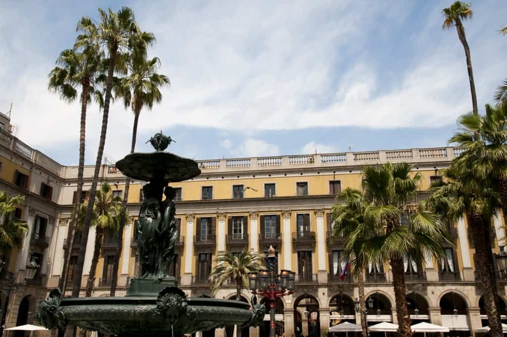 Plaza Real - Barcelona - Spain itinerary