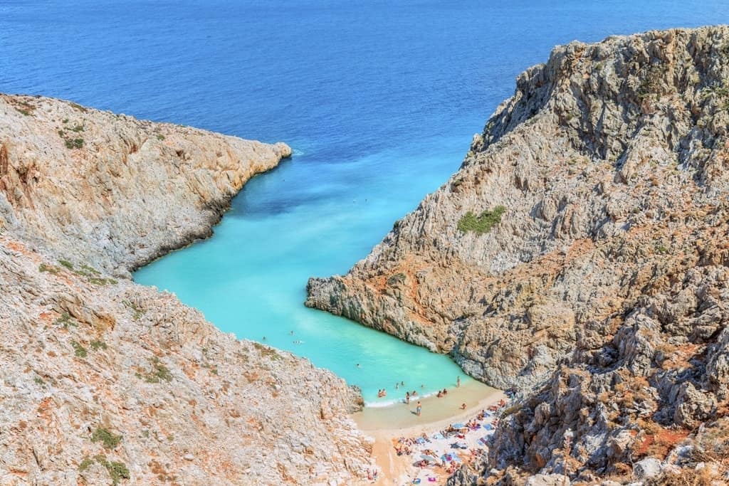 Stefanou beach ( Seitan Limania ) -Best beaches in Crete