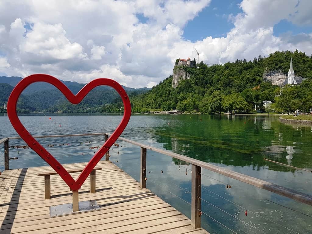 Take a Selfie at the Bled Heart - Things to do in Lake Bled