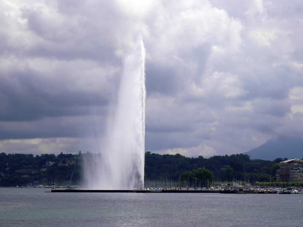 one day in Geneva, Water Jet in Lake Geneva