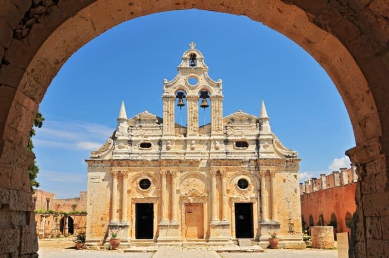 The main church of Arkadi Monastery - things to do in crete