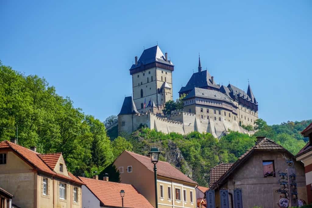 Karlštejn Castle - castles to visit in Central Bohemia Czech Republic