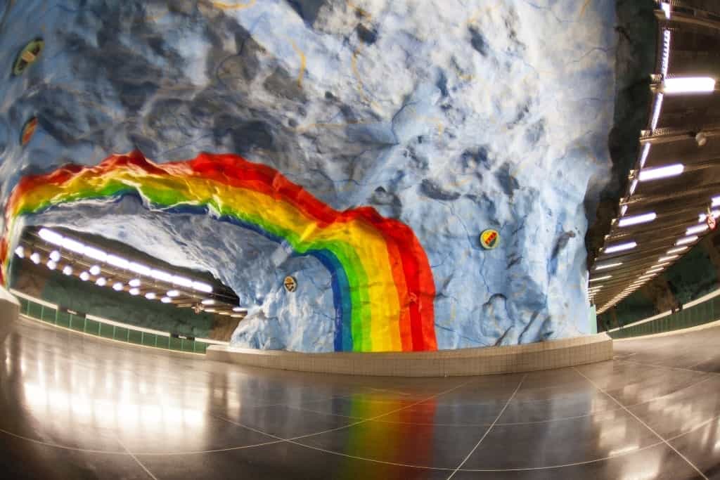subway station in Stockholm - 3 days in Stockholm
