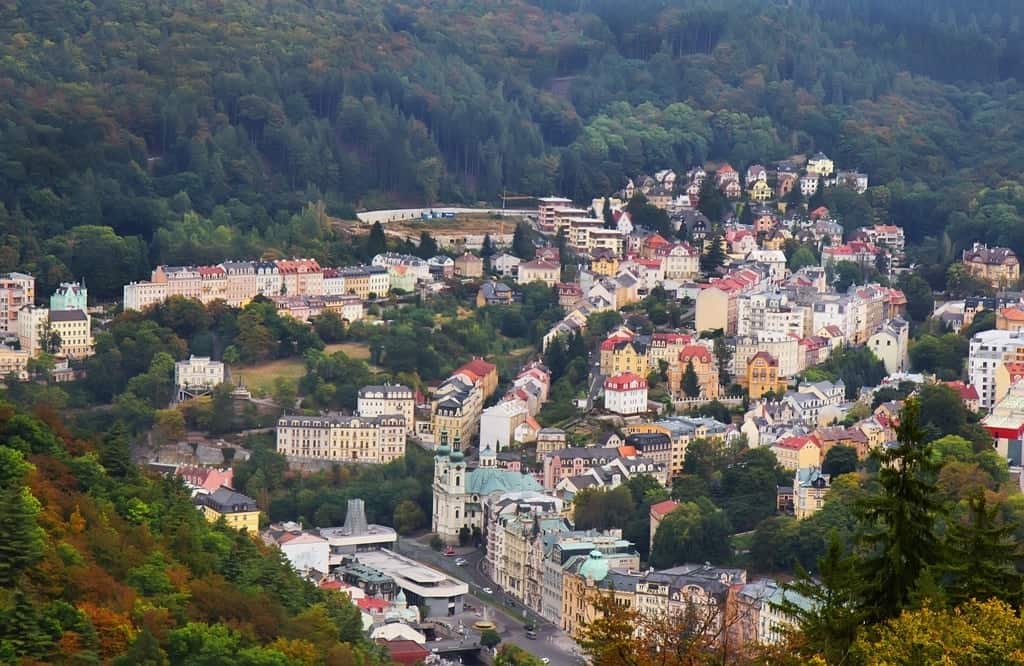 The view from Diana tower - Karlovy Vary things to do