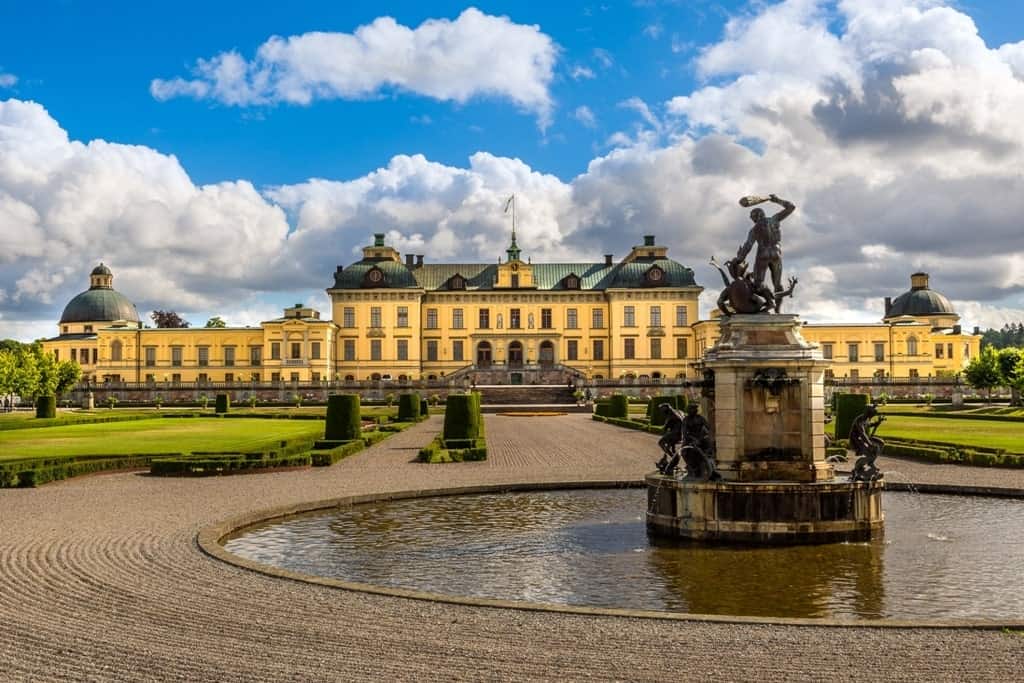 View over Drottningholm palace 