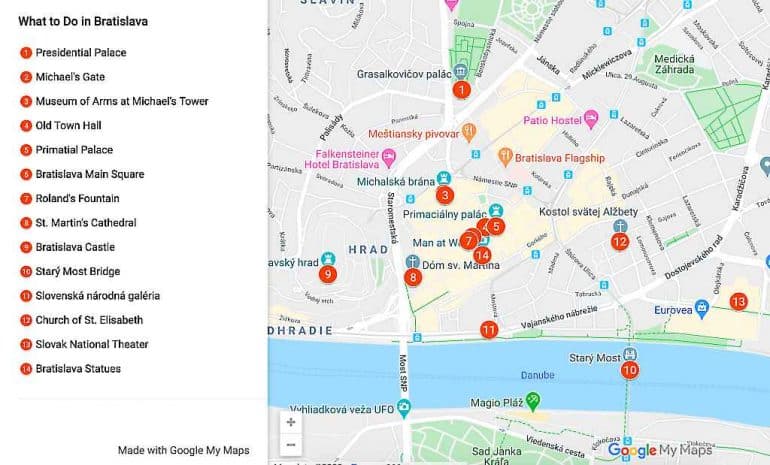 One day in Bratislava itinerary - travelpassionate.com