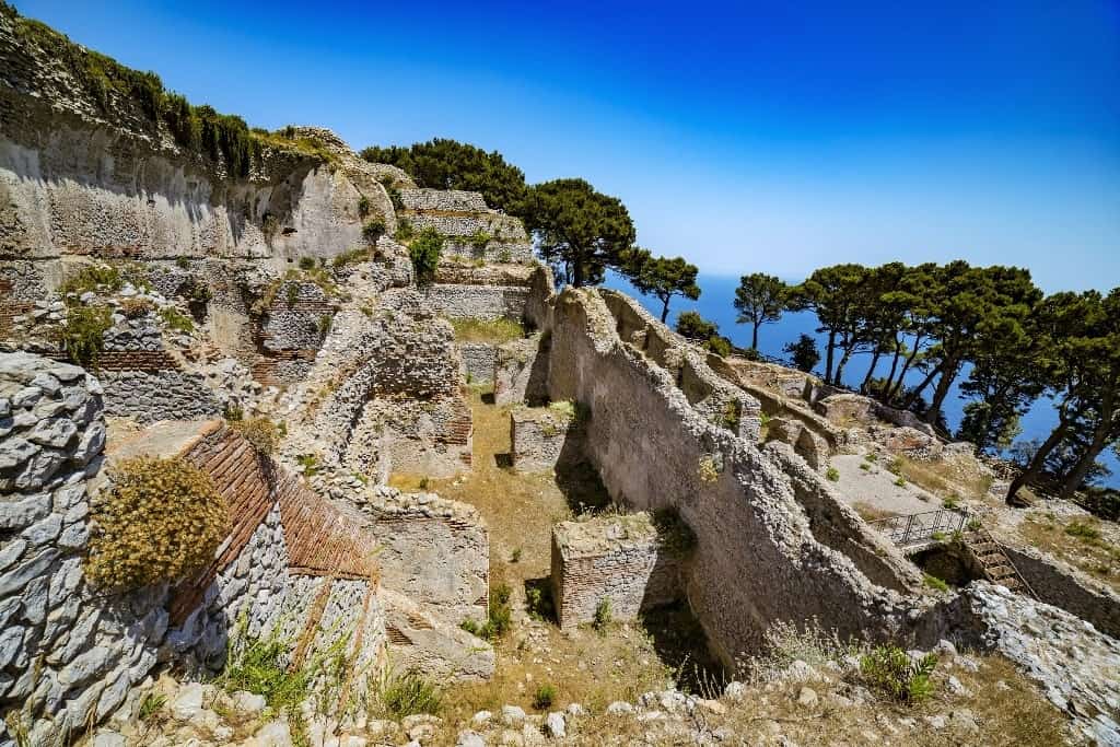 Villa Jovis built by emperor Tiberius - things to do in Capri