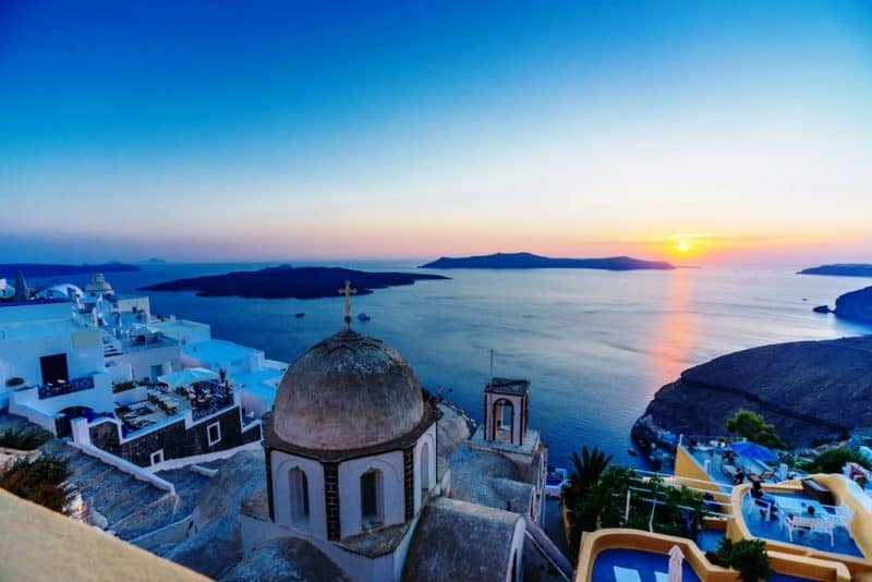 Things to do in Fira, santorini watch the sunset