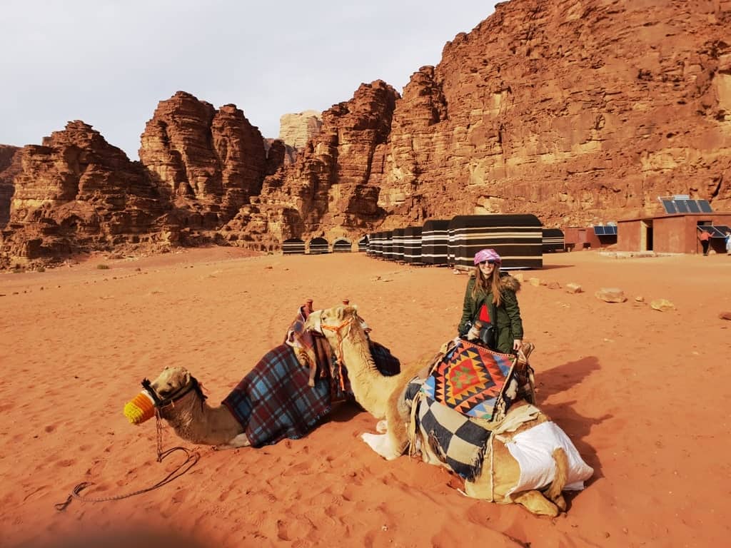 camel ride wadi rum Jordan