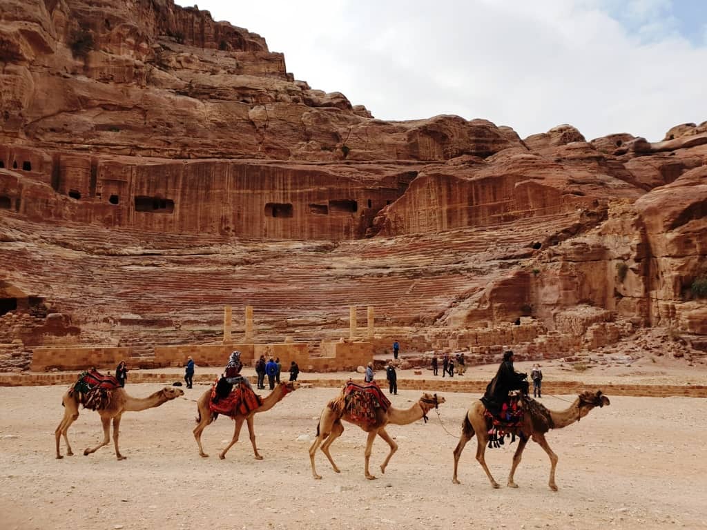 The theatre in Petra - what to do in Petra Jordan