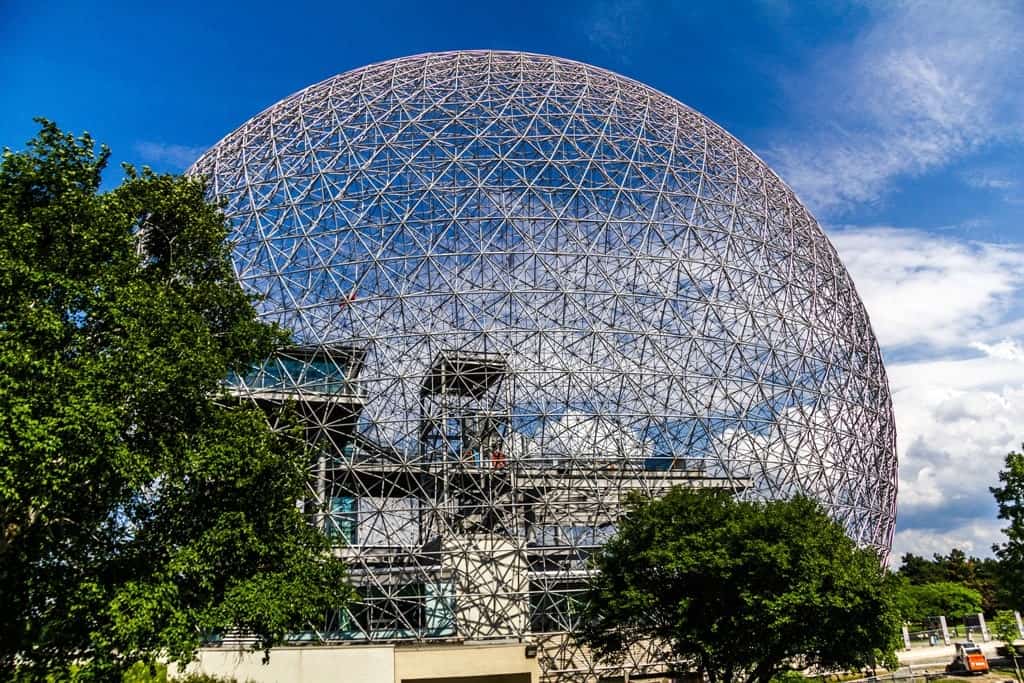 Ball of steel, Biosphere in Montreal,
