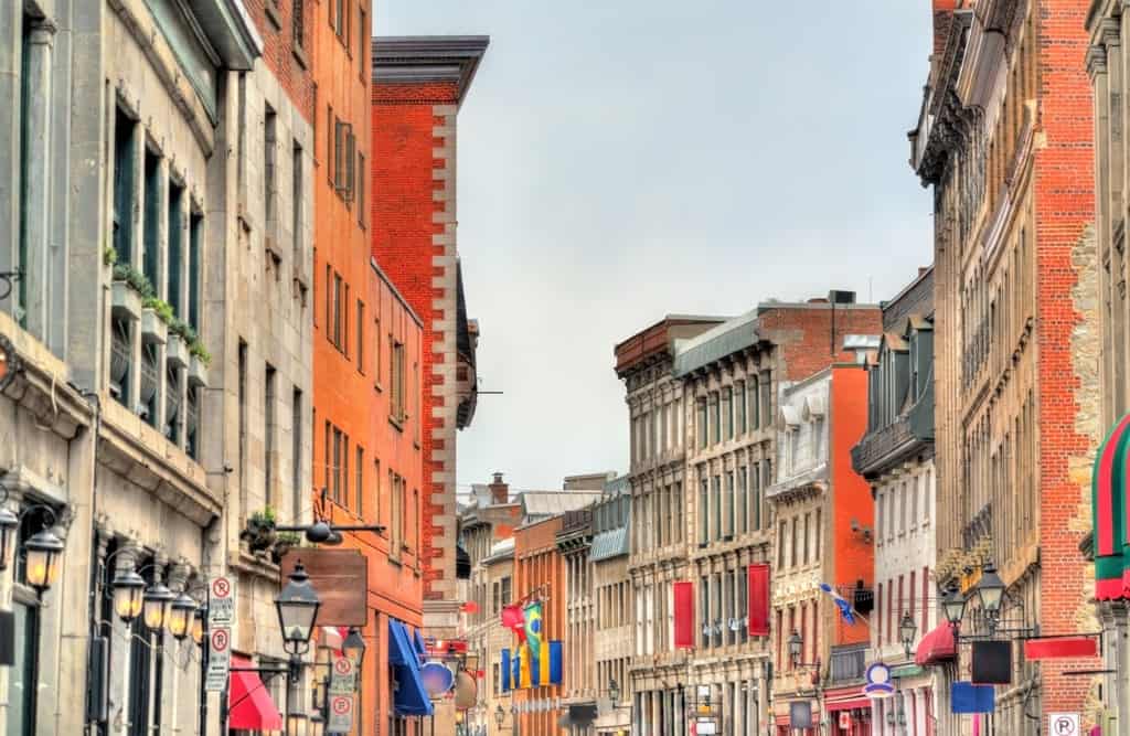 Buildings on St Paul street in Old Montreal - Two days in Montreal