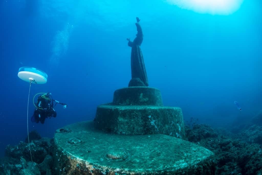 Abyss Christ in San Fruttuoso, Portofino