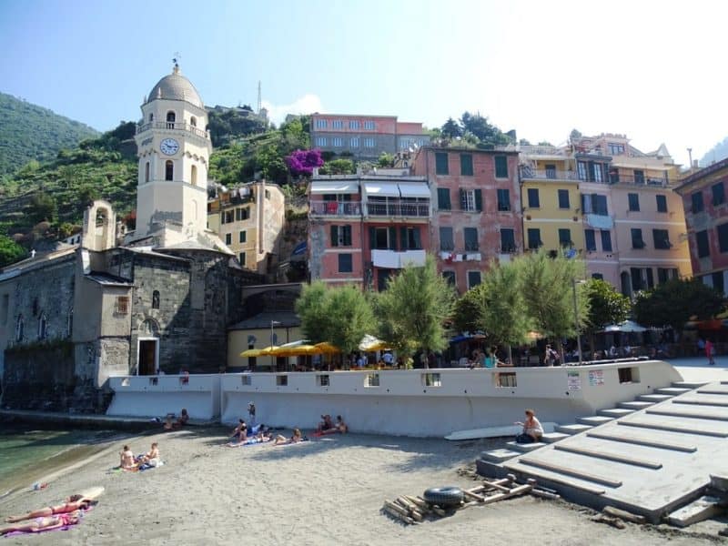 beach in Vernazza - best area to stay in Cinque Terre