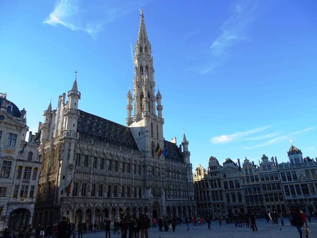 Grand Place Brussels in winter