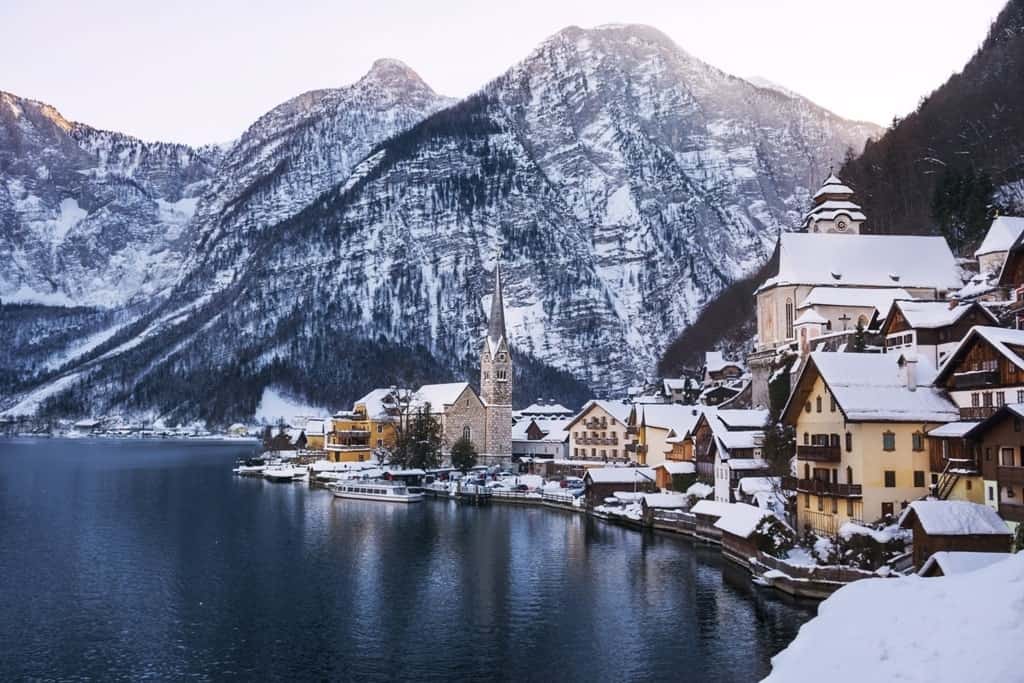 Hallstatt village - places to visit in Austria in winter