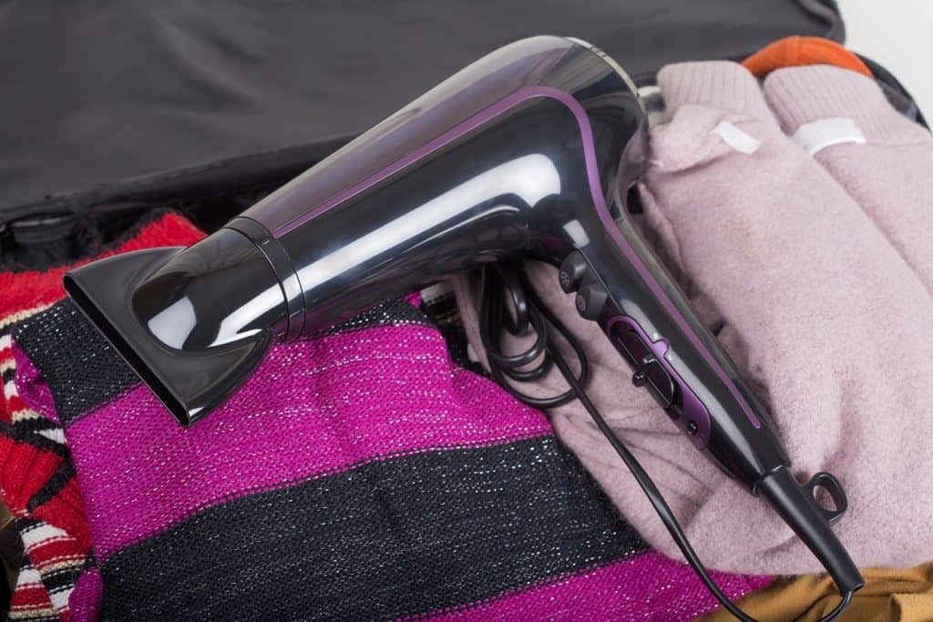 The smallest travel hairdryer