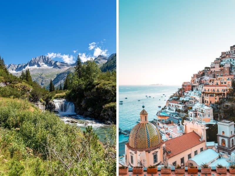 northern italy vs southern italy travel