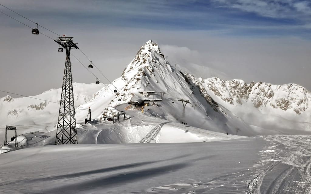 Ötztal Valley Austria in winter