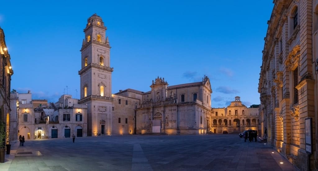 Lecce’s Cathedral at night 