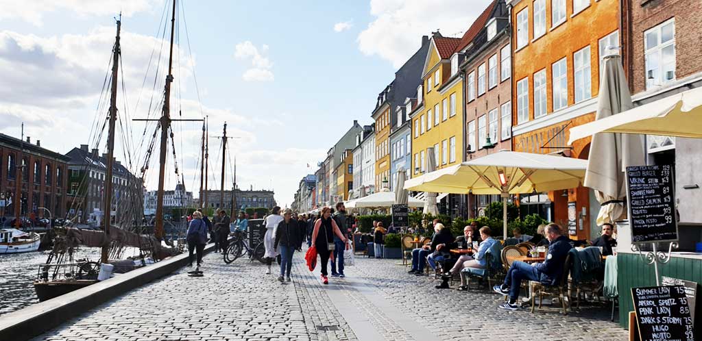 Walking in Copenhagen, Denmark