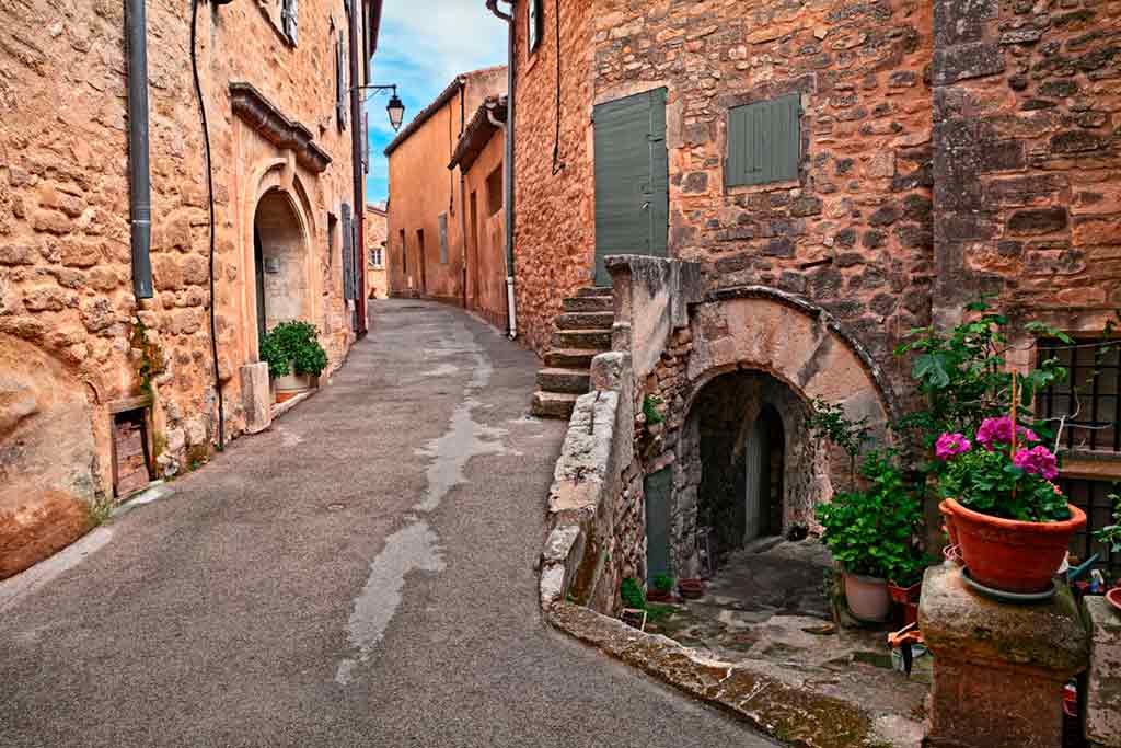 medieval villages and towns in France Lacoste