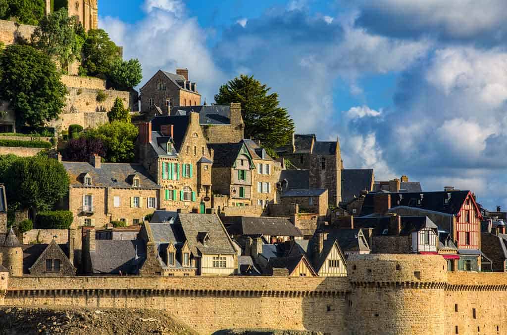 medieval villages in France Mont Saint Michel