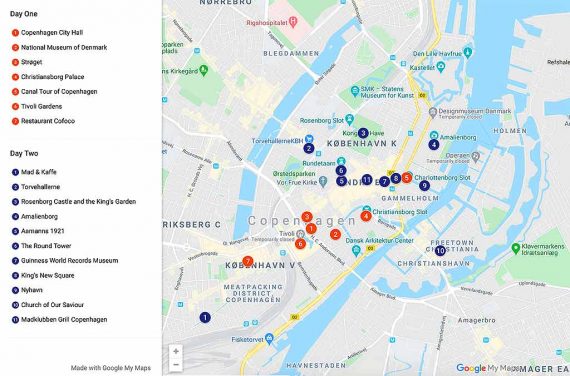 trip planner copenhagen