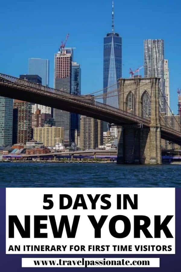 tour 5 giorni new york