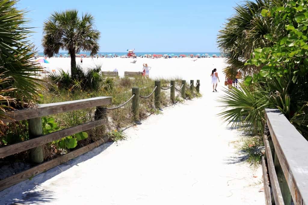 Siesta Key, Florida - heiße Reiseziele in den USA im warmen Winter Dezember