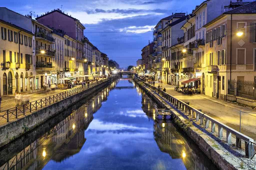 Naviglio Grande canal - Italy Switzerland itinerary