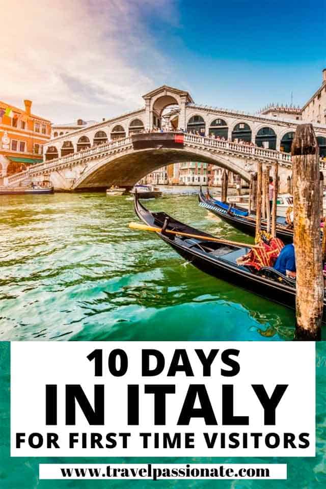 cost to travel to italy for 10 days