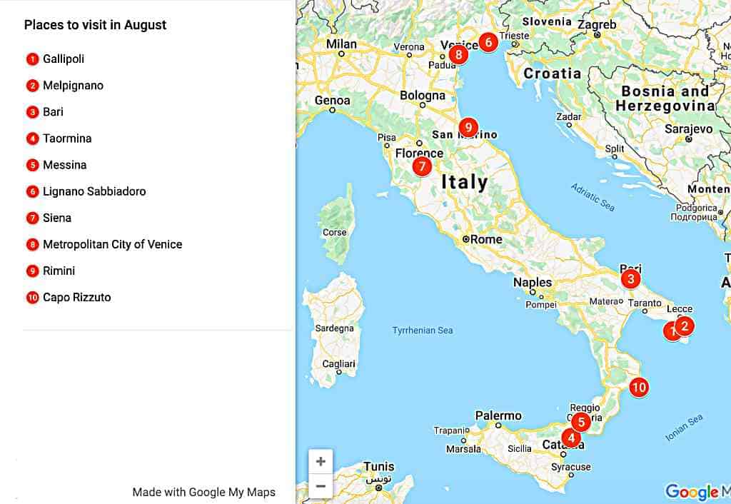 Best Places to Visit in Italy in August Travel Passionate