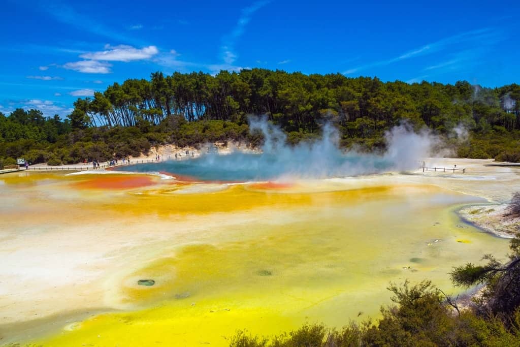 The Champagne Pool Wai-O-Tapu or Sacred Waters – Thermal Wonderland Rotorua New Zealand