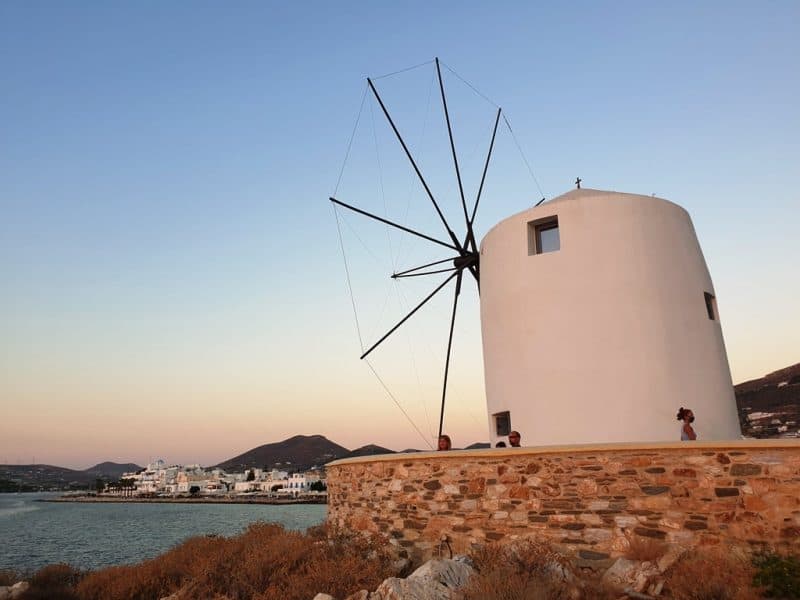 windmill in Parikia Paros