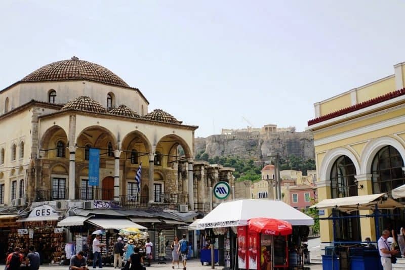 Monastiraki Square in Athens - 10 days in Greece