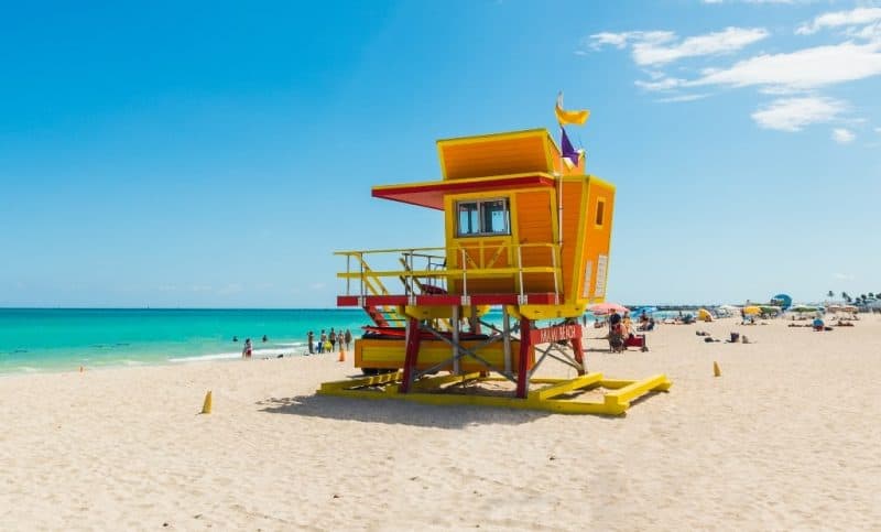 Miami Beach - Warm Places to Visit in April in the USA